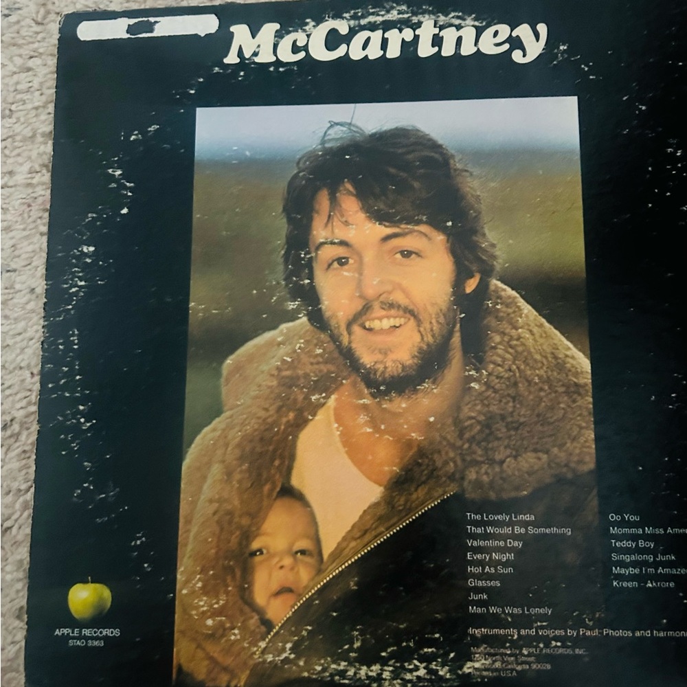 Paul McCartney Vinyl LP vintage Apple Records